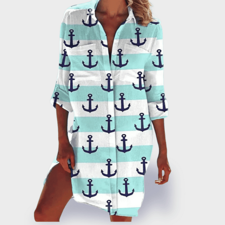 Tessa – Vibrant Summer Print Shirt