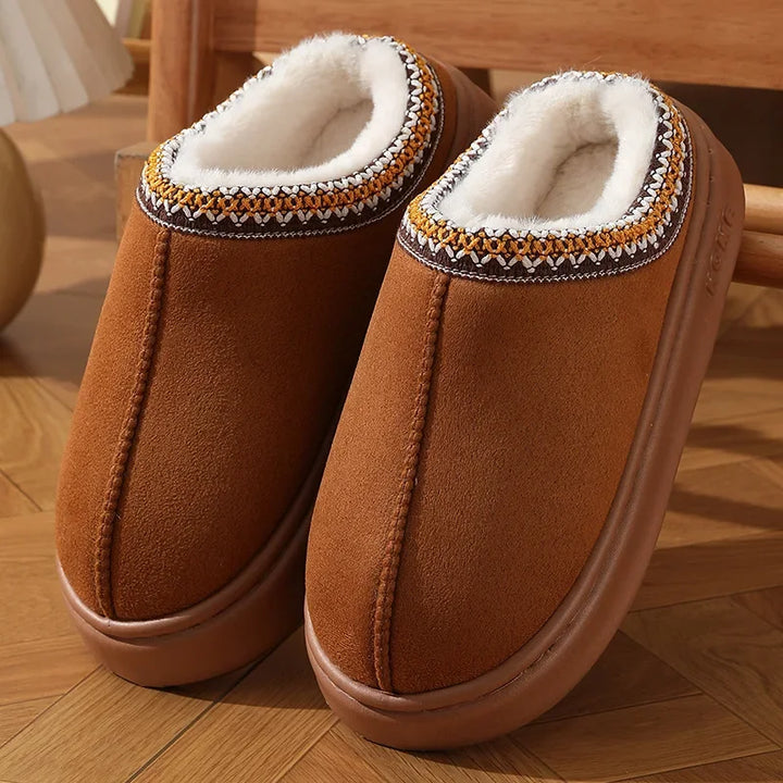Chloe - Fluffy Platform Slippers